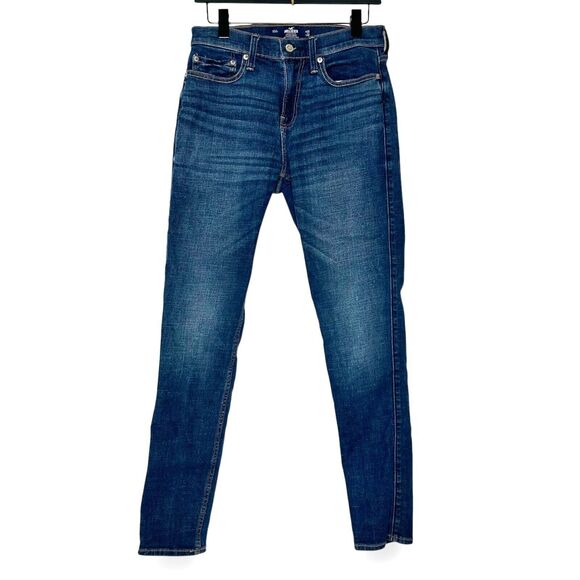 HOLLISTER Athletic Skinny Jeans Mens 29 x 32  Blue Stretch Denim - Picture 3 of 7